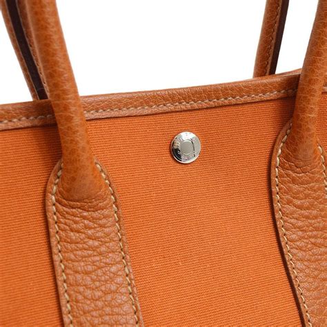 hermes bag canvas leather|Hermes small tote bag.